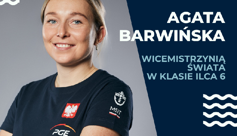Agata Barwińska ze srebrnym medalem Mistrzostw Świata  w olimpijskiej klasie ILCA 6